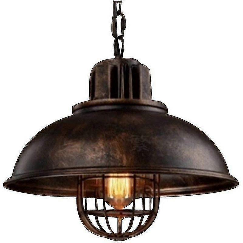 Kolye Avize Metal Vintage Endüstriyel Avize Lambası Kolye E27, Pas