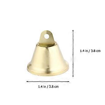 Campanitas decorativas de metal dorado para Navidad (juego de 20 piezas)