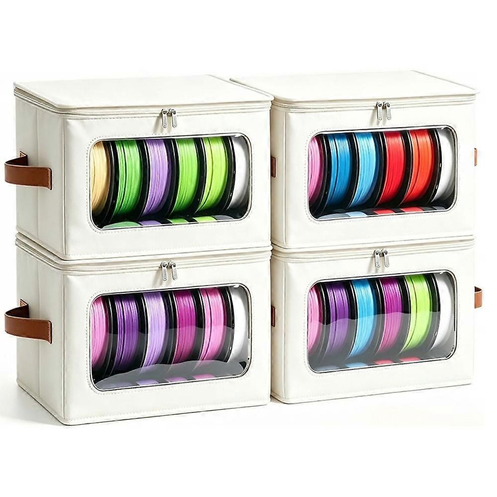 4 Pack Filament Storage Box Waterproof Dry Box, Airtight 3D Printer Spool Container