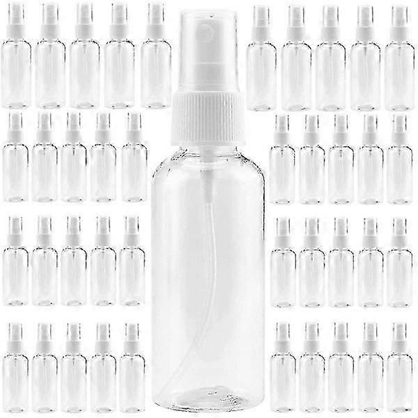40-Pack Clear 100ml Plastic Atomizing Spray Bottles