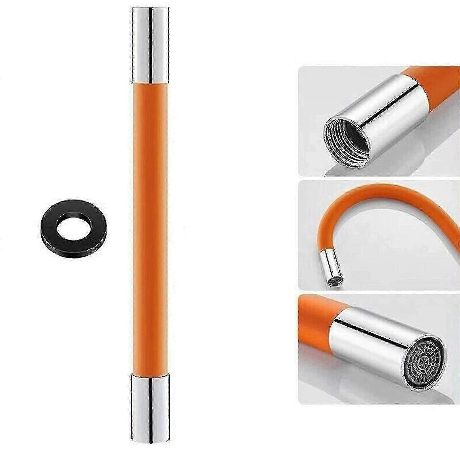 Flexible Foam-Generating Shower Spout Extender