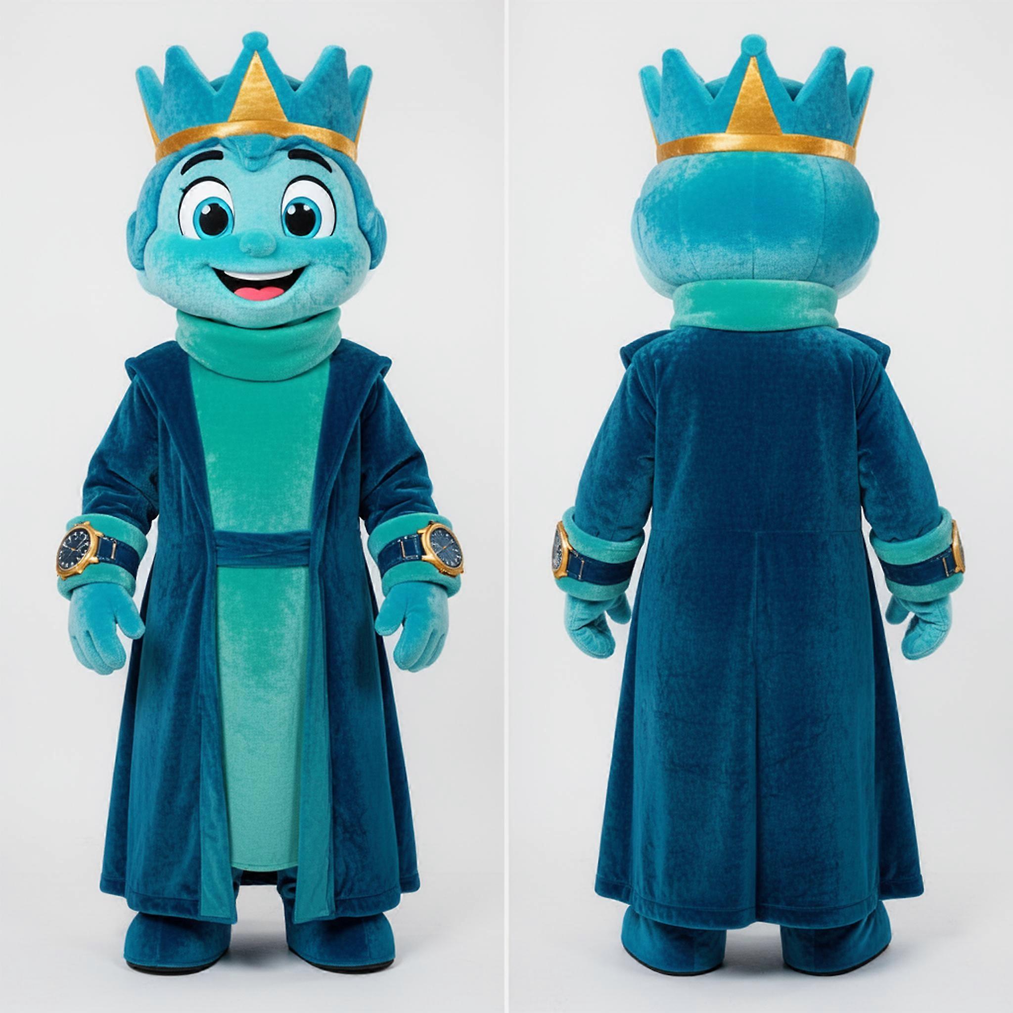 MASTICOT Cyan Regal King Mascot