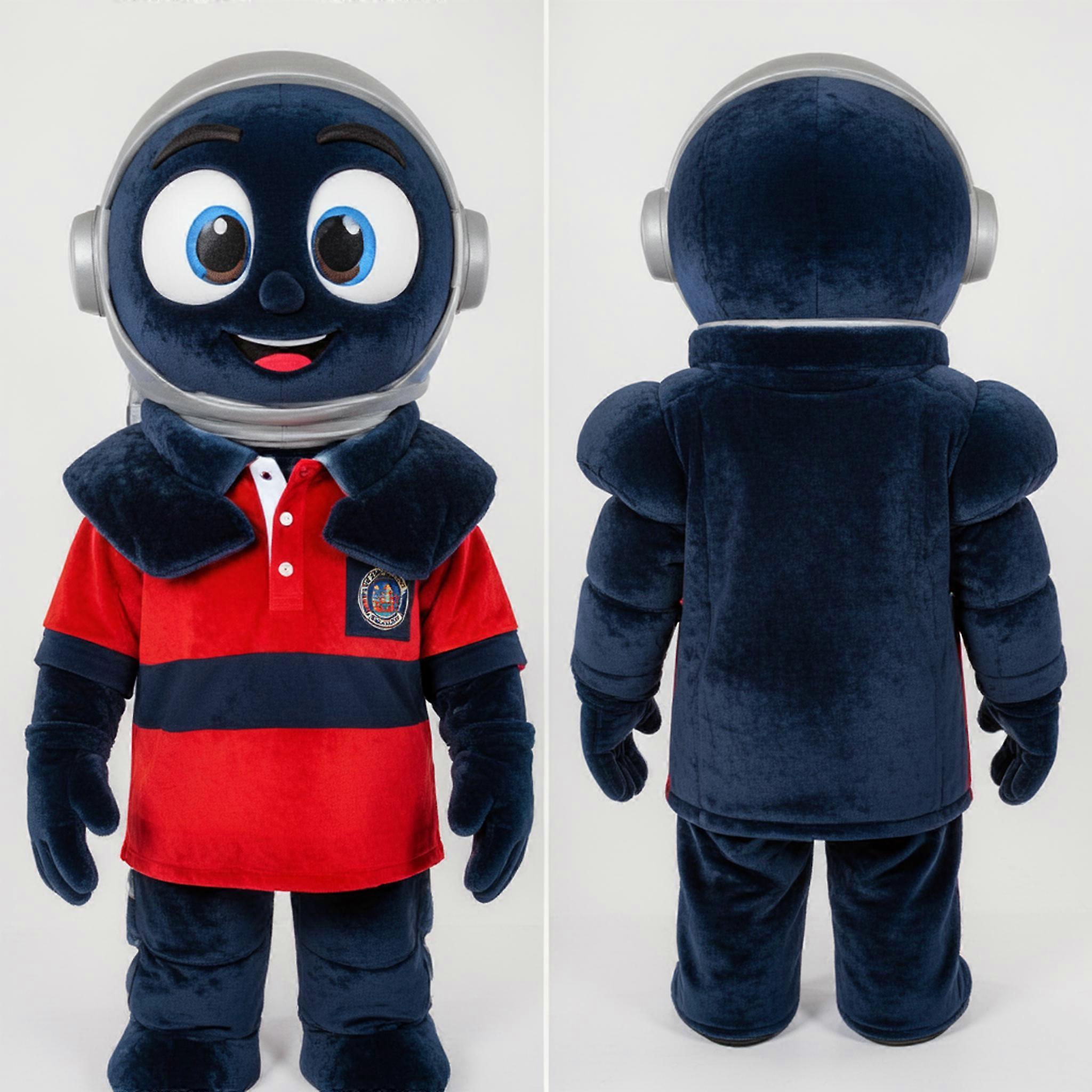 MASTICOT Navy Blue Broad Shouldered Astronaut Mascot