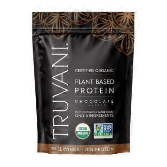 Truvani Organic Plant Protein Powder Chocolate, 11.82 Oz