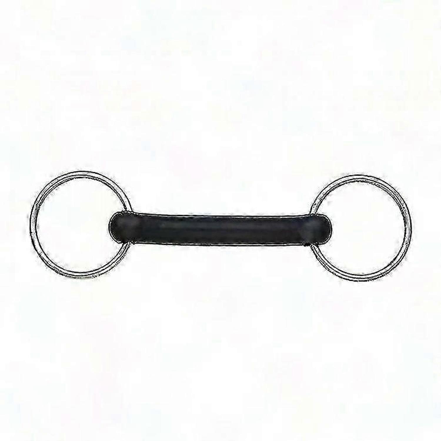 Flexible Rubber Loose Ring Snaffle Bit for Horses