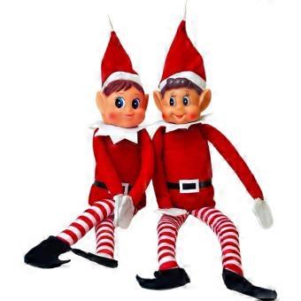 set of two mischievous Santas  Mischievous Santa dolls, vinyl faces, Velcro, naughty Santas, Christmas for the family. [XR]