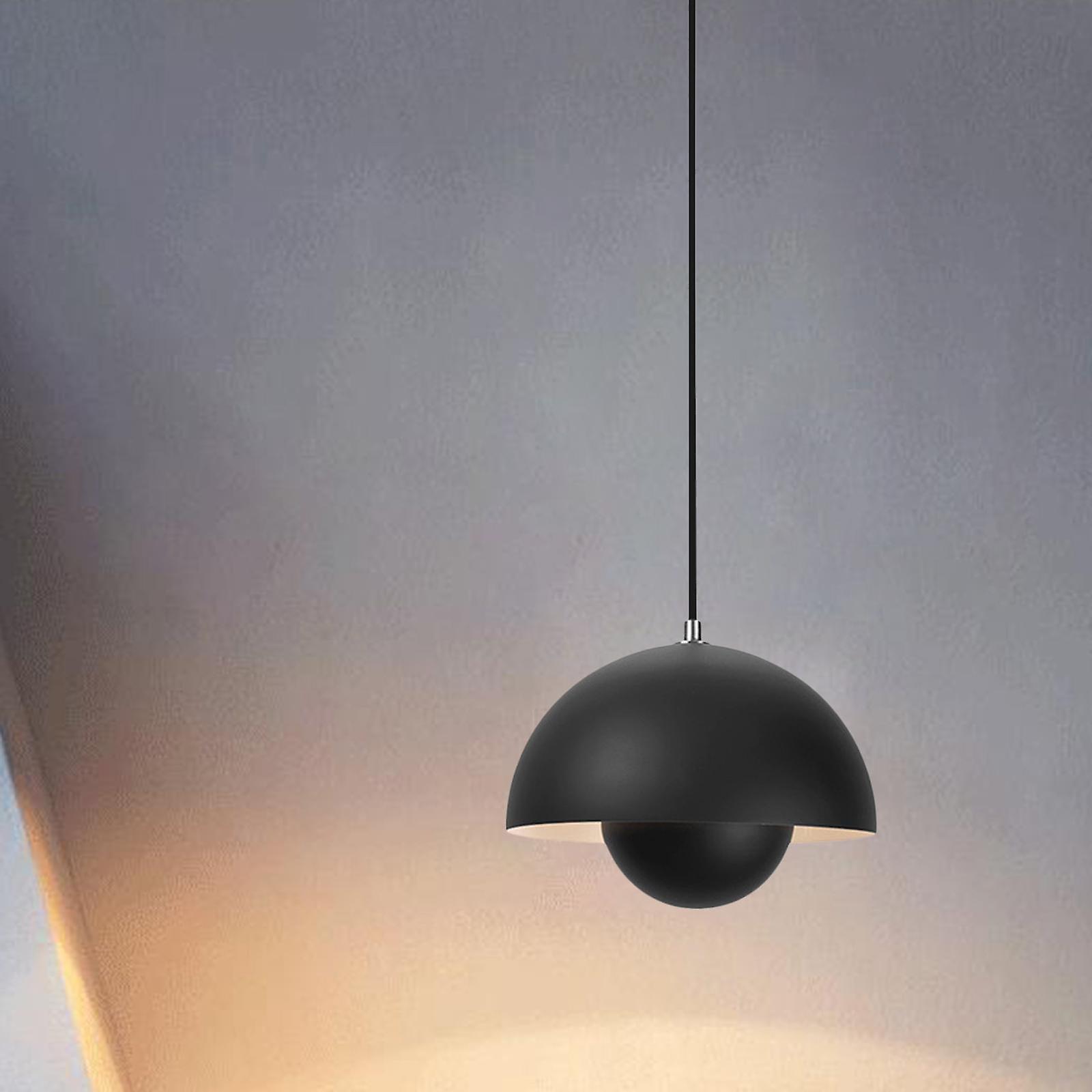 北欧ペンダント照明器具E27リビングルームコーヒーバーマットブラック用ハンギングランプ