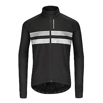 Cycling Jacket Top Long Sleeve Zipper Bike Running Riding Racing Jersey M
