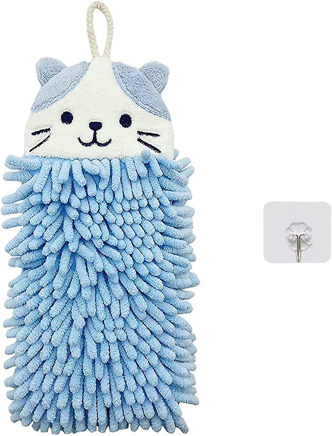 Kitchen cleaning hand towel blue embroidery 28*15cm