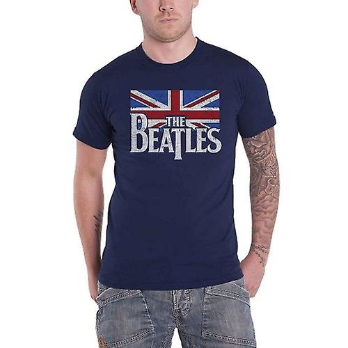 The Beatles Unisex Adult Flag Logo T-Shirt Fruugo US - Main Image