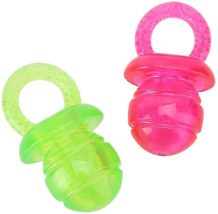 2pcs Toy Puppies Squeaking Toy Dog Pacifier Chew Toy Training Toy For Dog And Cat