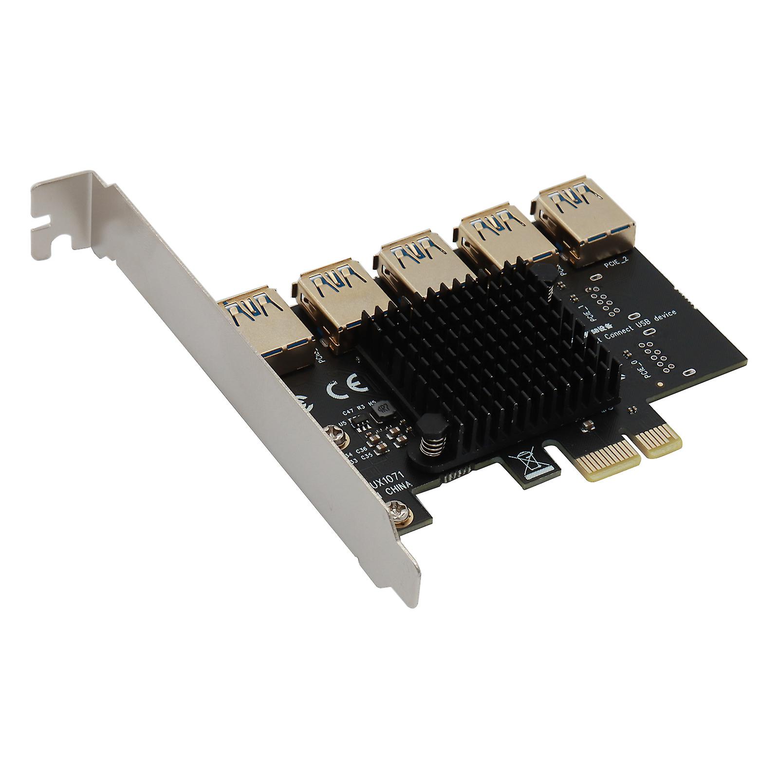 PCIE Converter PCI-Express 1 to 5 Adapter Card USB 3.0 Adapter Multiplier Card