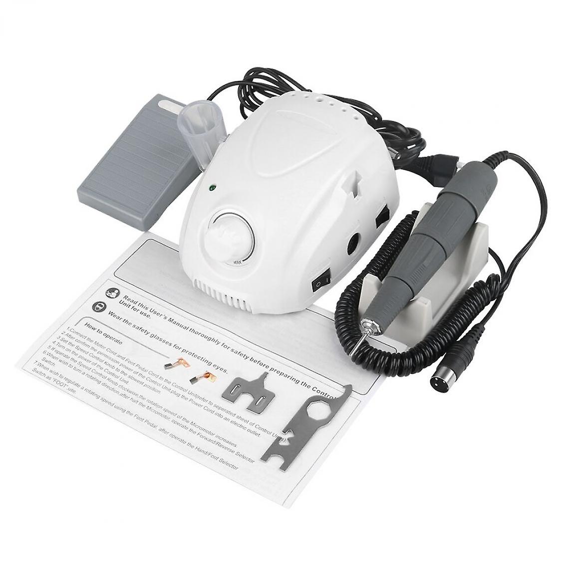 Manicure Machine Electromechanical Manicure Pneumatic Manicure 65w Electric Drill(white)