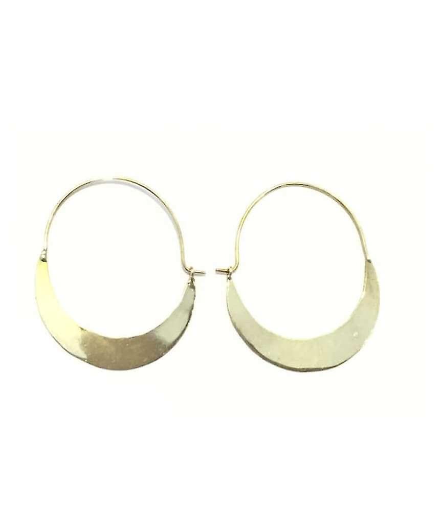 Half Moon Hoop Earrings 77004