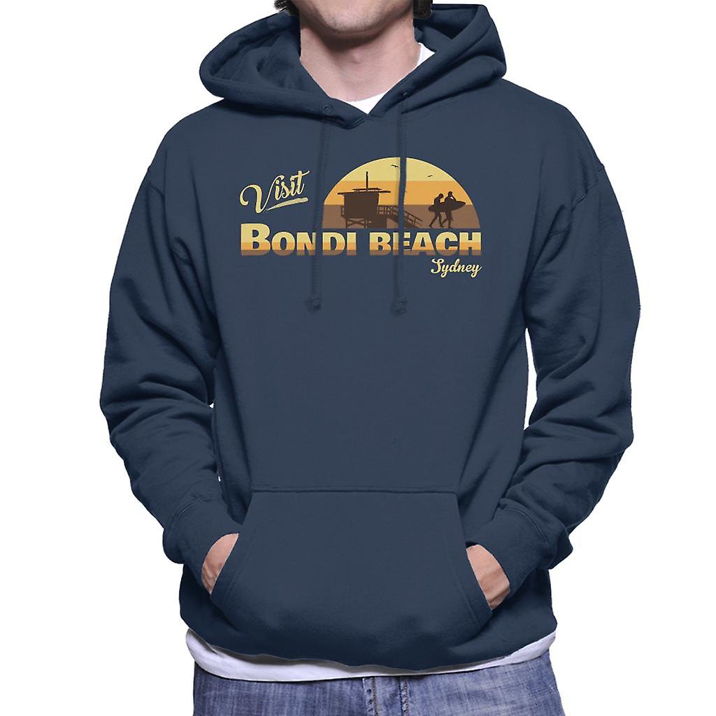 Moletom com capuz visita Bondi Beach Retro praia MASC