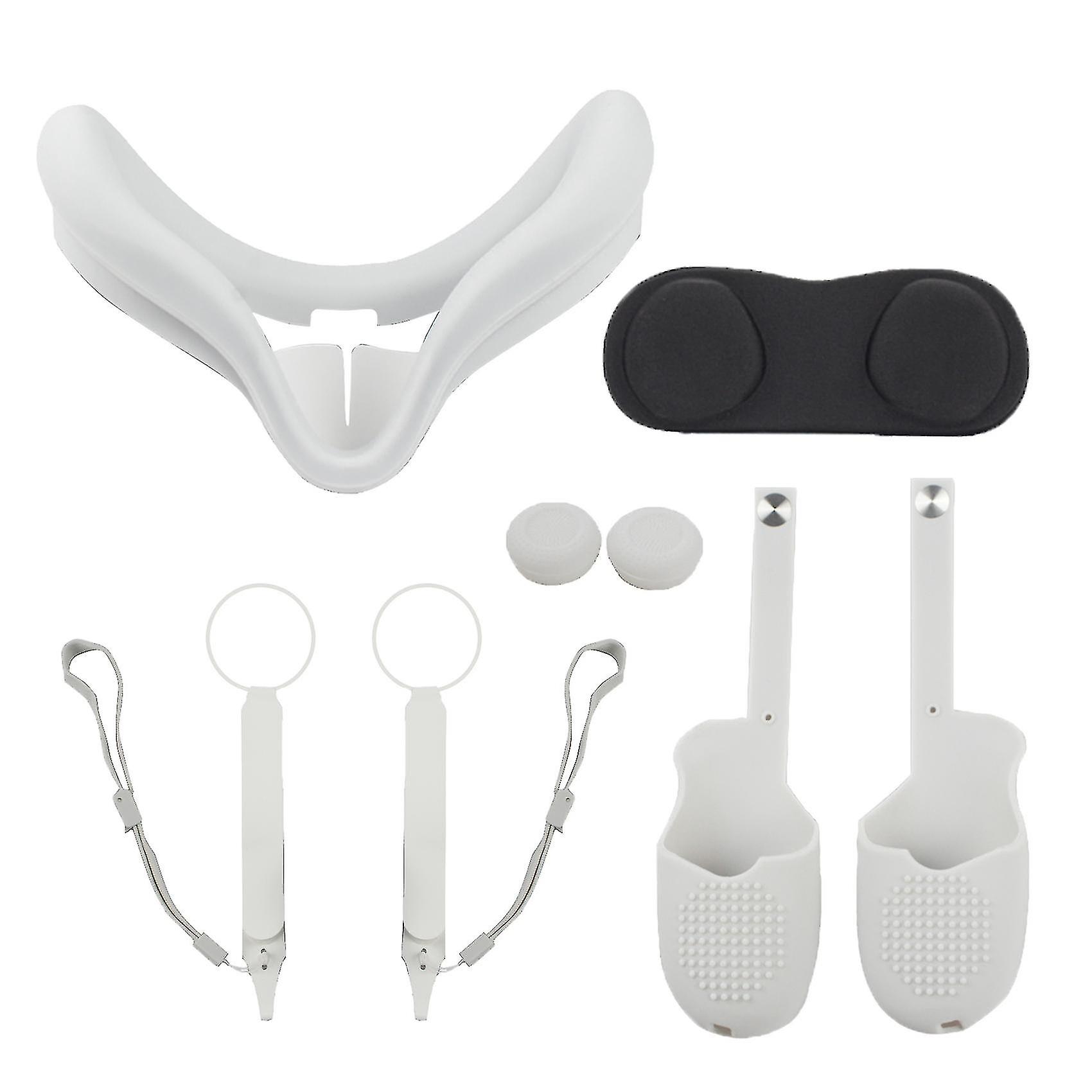 8 In 1 Vr Touch Controller For Quest 2 Wrap Strap Protective Cover With Knuckle Strap Handle Grip F