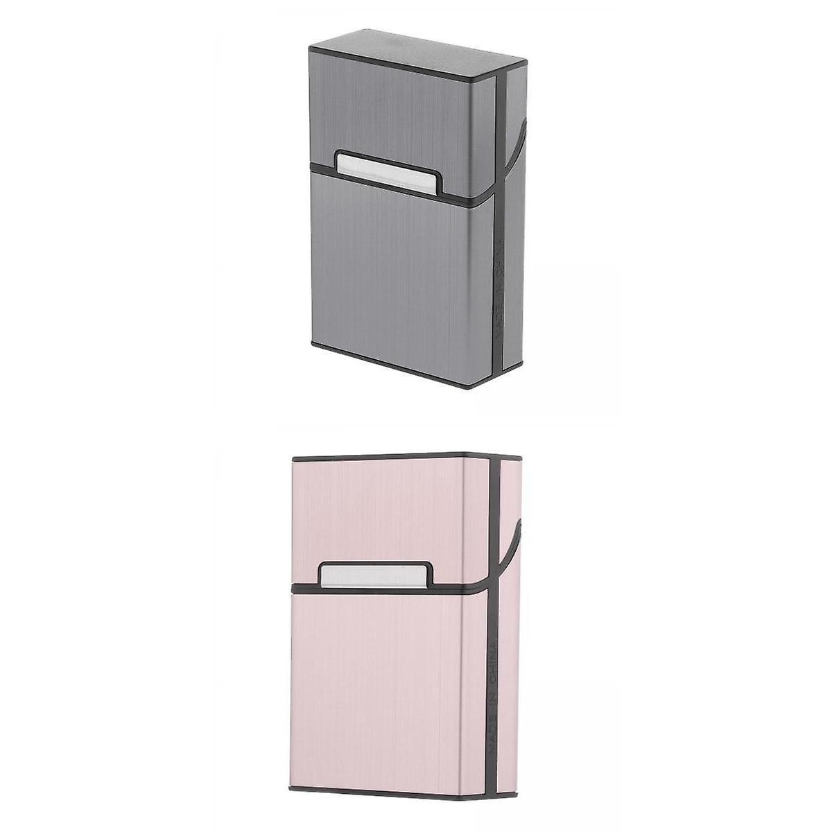 2pcs 20 Cigarette Case Waterproof Regular Box Holder Accessory