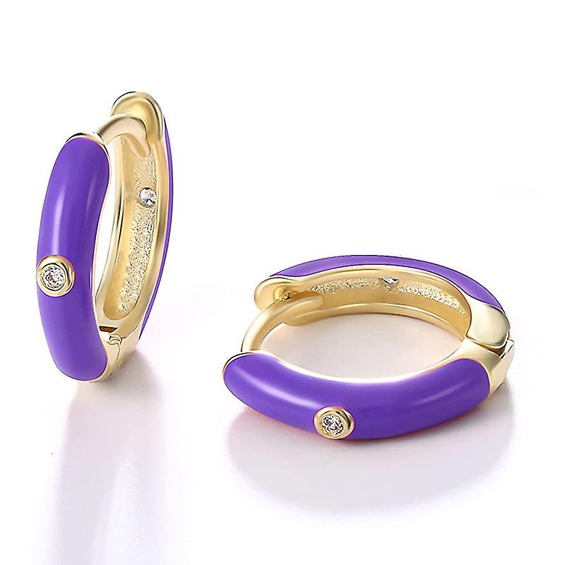 أقراط المينا S925 أقراط تريميلا