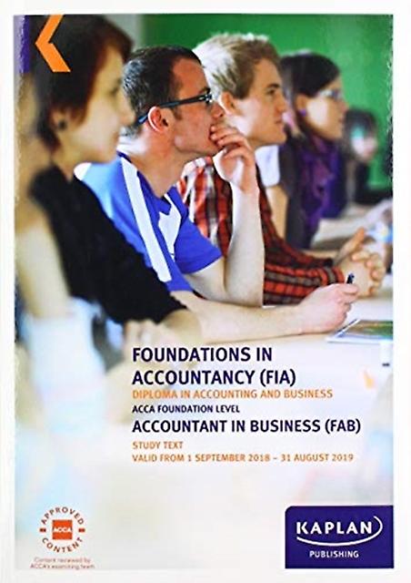 Fab Accountant In Business Study Text by Kaplan Publishing Paperback Book