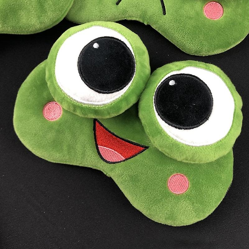 Plys sovemaske Sødt sovende øjenlåg til børn Frø Dejligt bind for øjnene