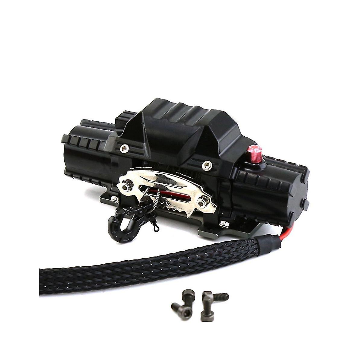 Remote Control Winch Set, Rc Metal Automatic Dual Motor Analog Winch Controller Receiver