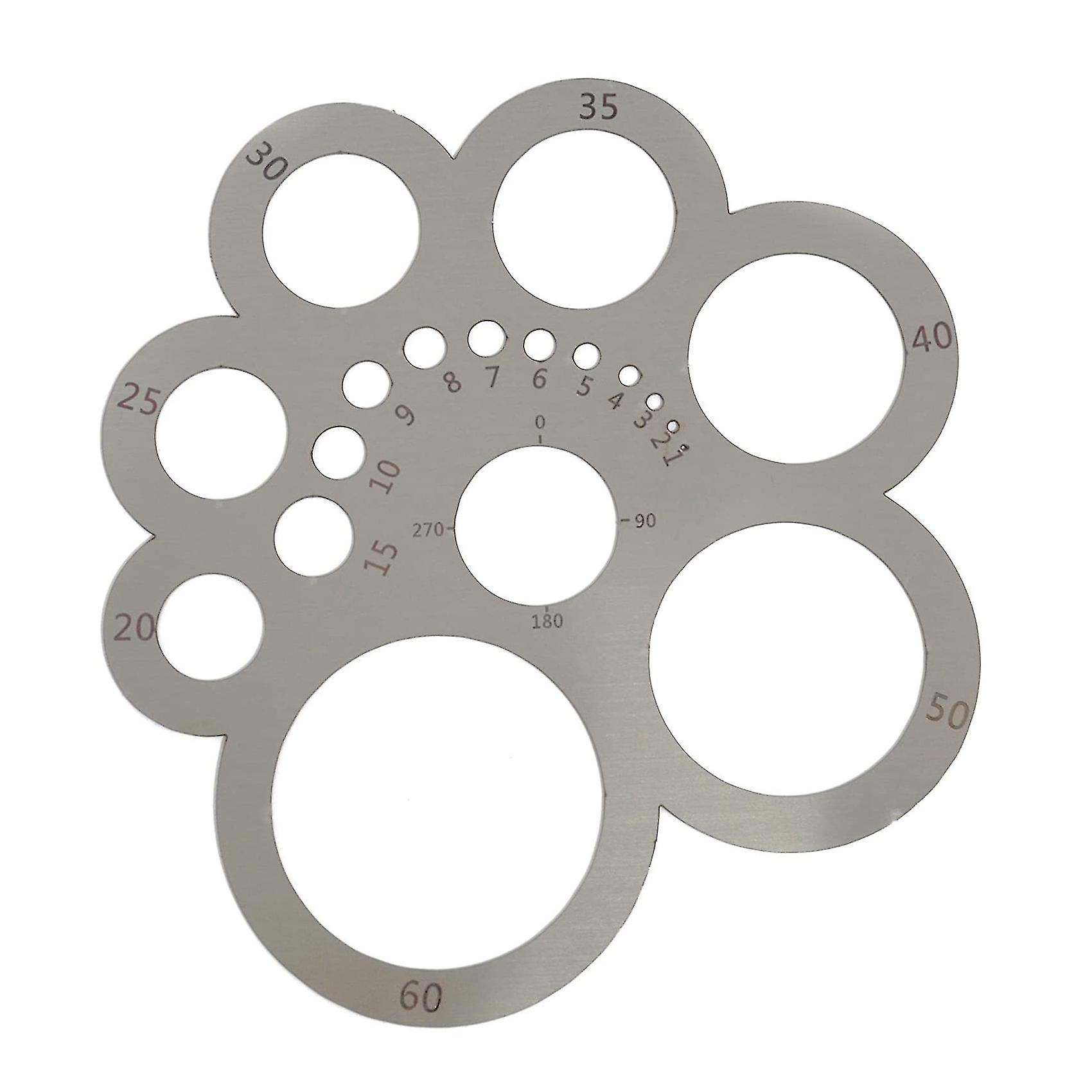 Cutting Tool Er Circle Ing Template Metal Ruler For Craft