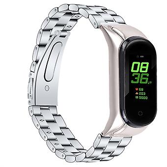 Voor Xiaomi Mi Band 7 Drie-kralen Polsband Horlogeband Vervanging met Opvouwbare Gesp