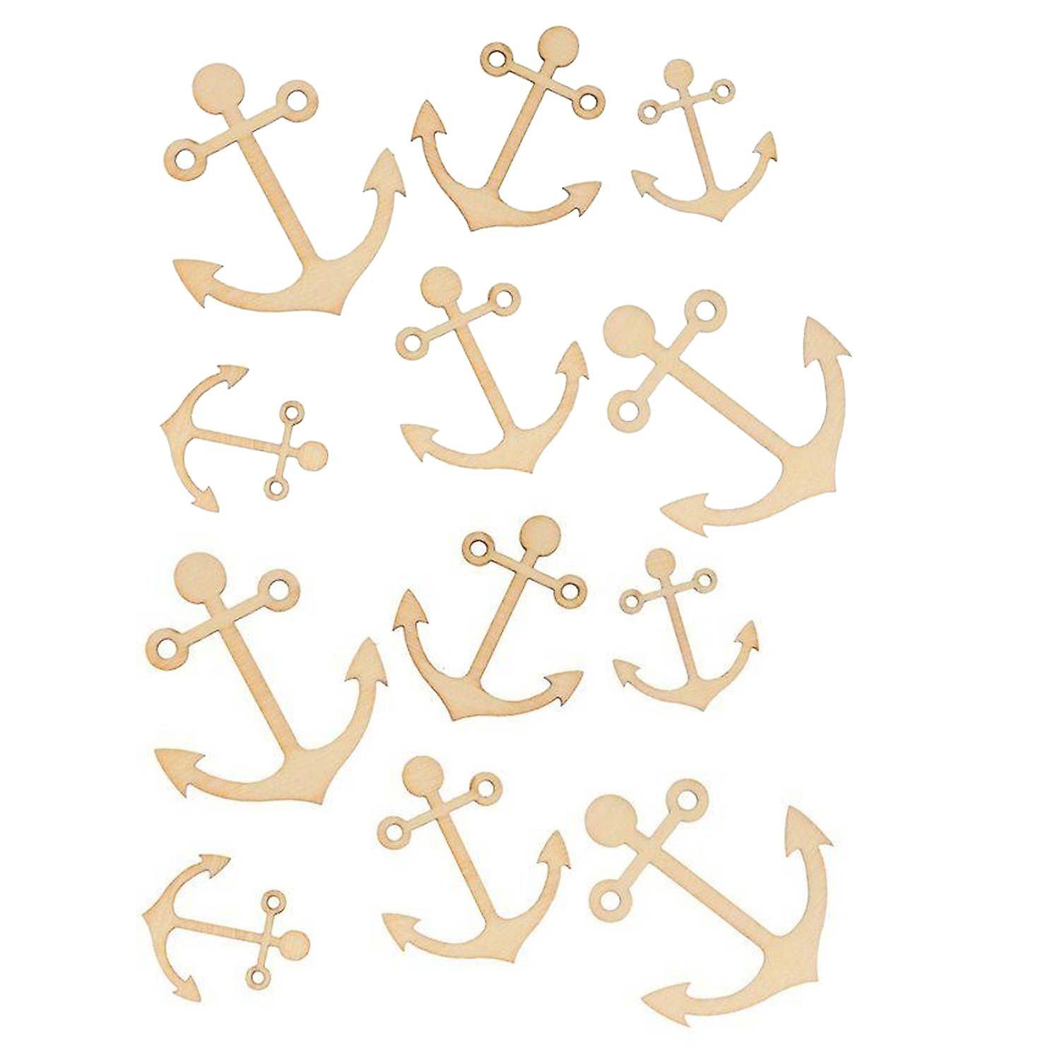 90 mini wooden decorations - Boat anchors