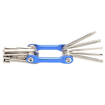 Conjunto de reparo de bicicleta 11 em 1 Chave de fenda Ferramenta de reparo múltiplo de bicicleta Kit de ferramentas de reparo de bicicleta