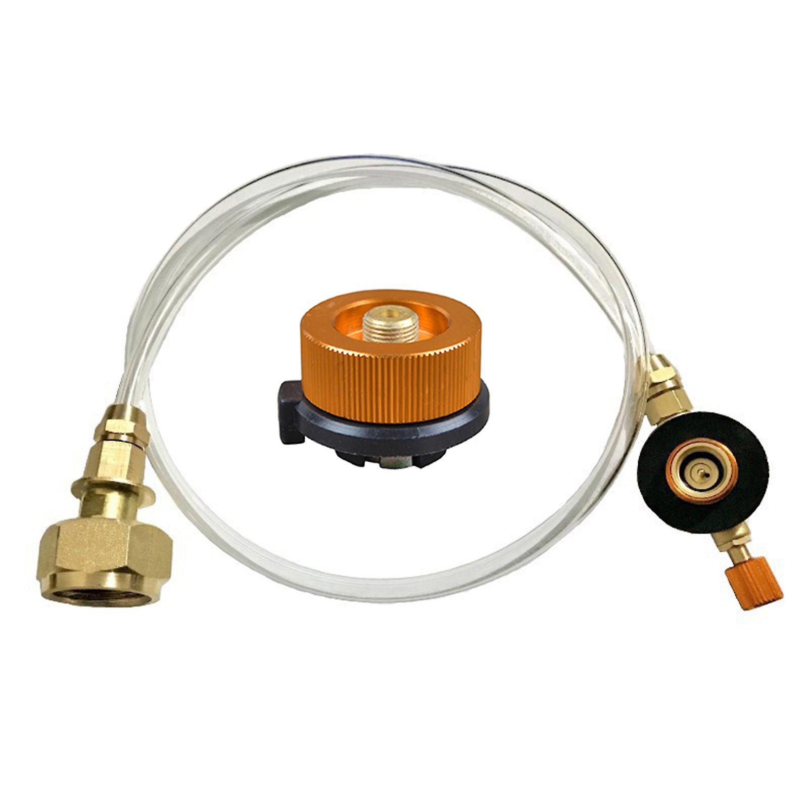Outdoor Gas Stove Propane Refill Adapter Flat Cylinder Tank Coupler for Camping