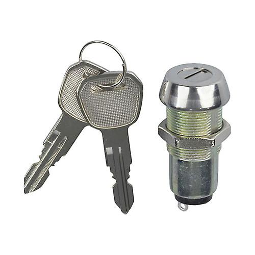 TYPE A Barrel Type Key Switch 10.5mm Mounting Hole with Two Keys 250V Rated