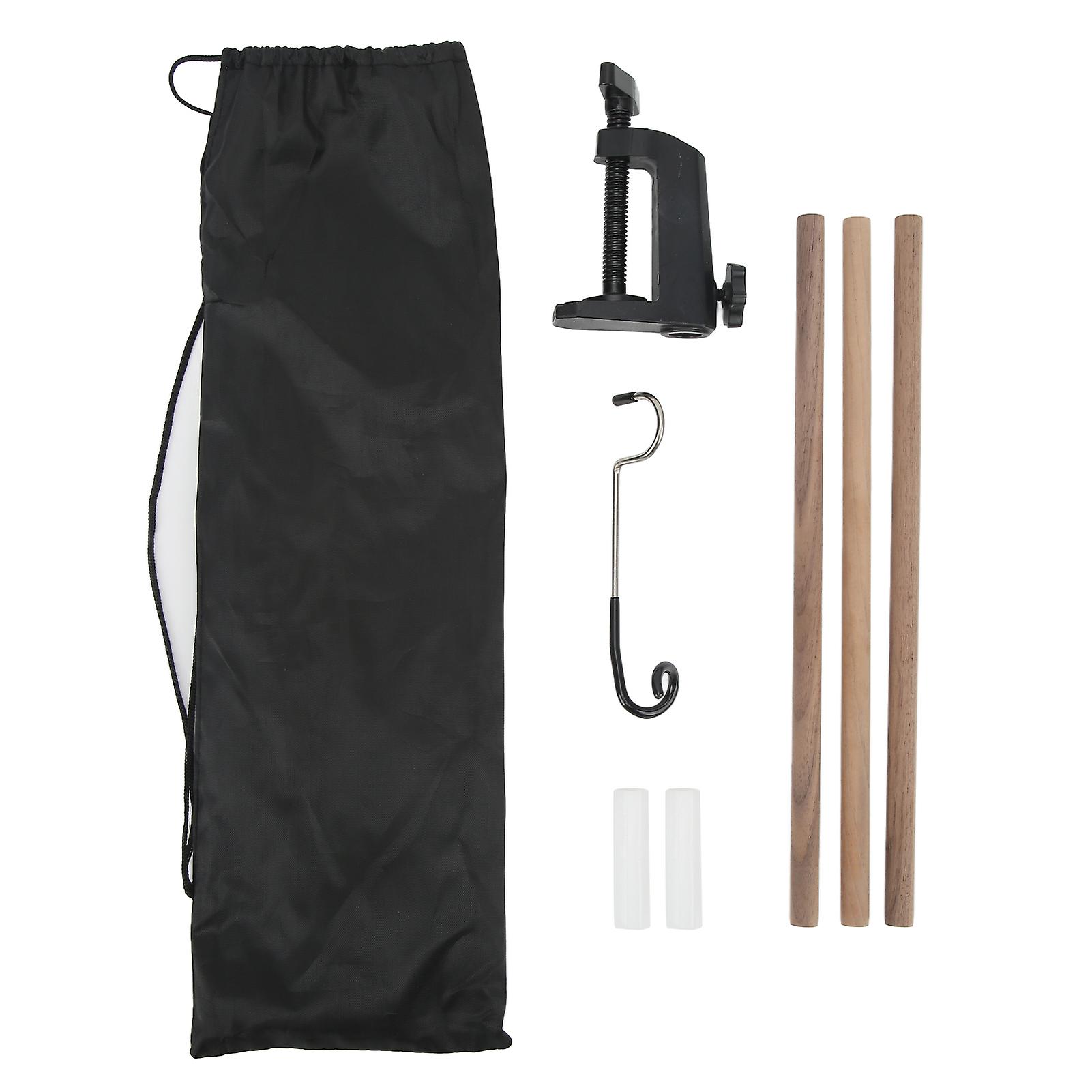 Compact Folding Walnut Lantern Stand for Outdoor Adventures