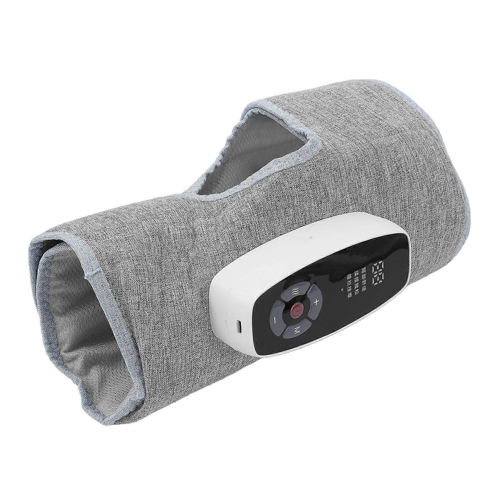 Air Calf Compression Massager Heating Kneading Automatic Adjustable 3 Gears Vibration Calf Massager Grey 