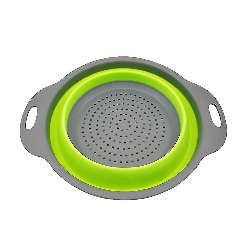 1pcs Collapsible Strainer For Fruit Vegetable Green