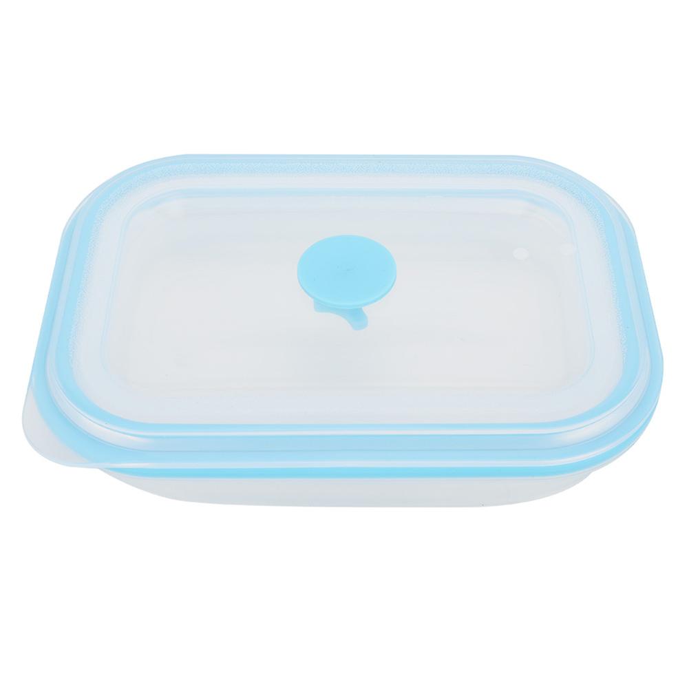 Rectangular, Portable, Food Grade, Silicone, Folding, Lunch Box, Food Container