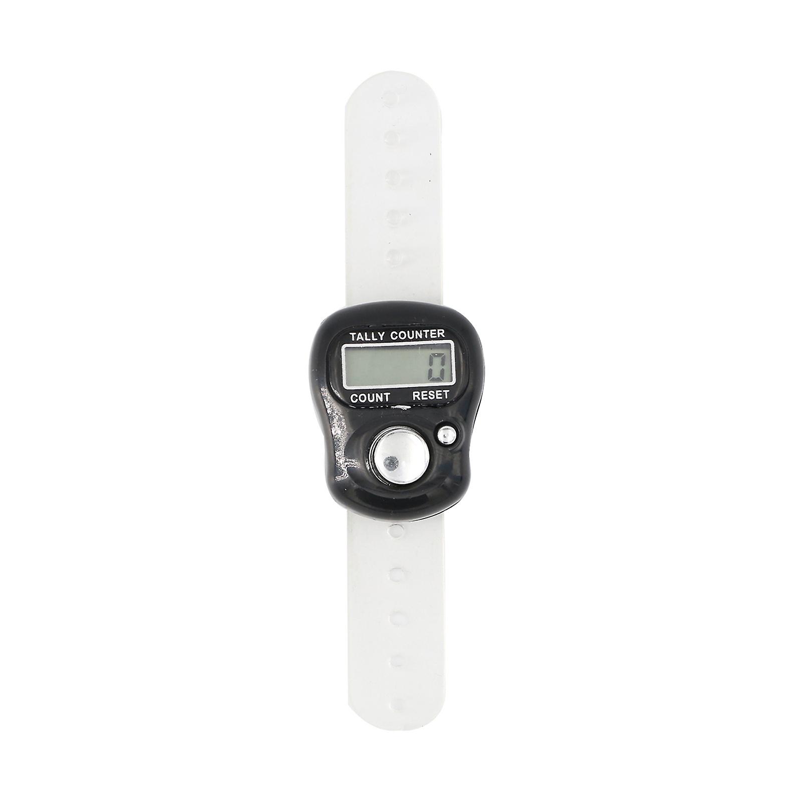 Electronic Finger Counter Resettable LCD Clicker Counter with Big Function Button for Goods Counting Walking