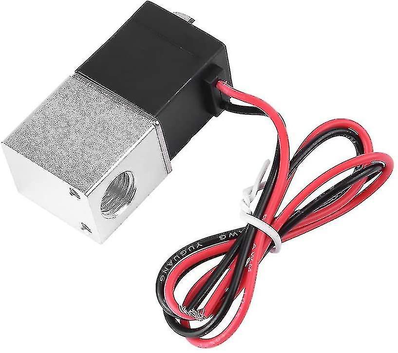 Ηλεκτρομαγνητική βαλβίδα, 12v Dc 1/4 "2-way κανονικά κλειστή 1.2mpa πνευματική ηλεκτρομαγνητική βαλβίδα αργιλίου για τον αέρα W