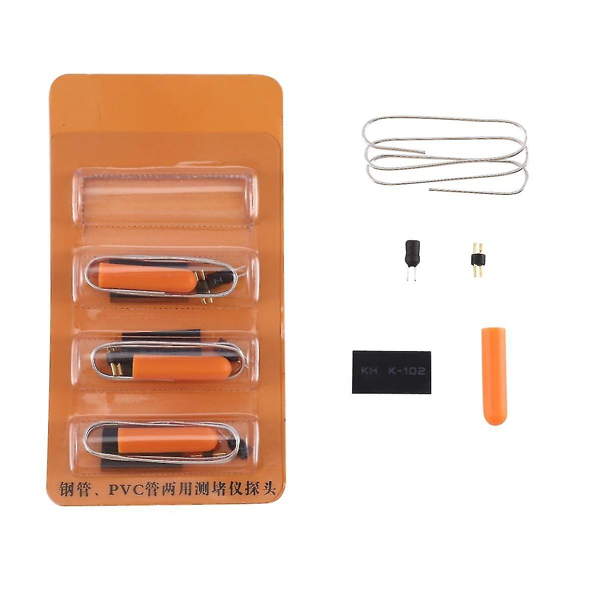 4pcs Pipe Blockage Detector Probe Blockage Detector Probe Head Pipe Blockage Detector Probe