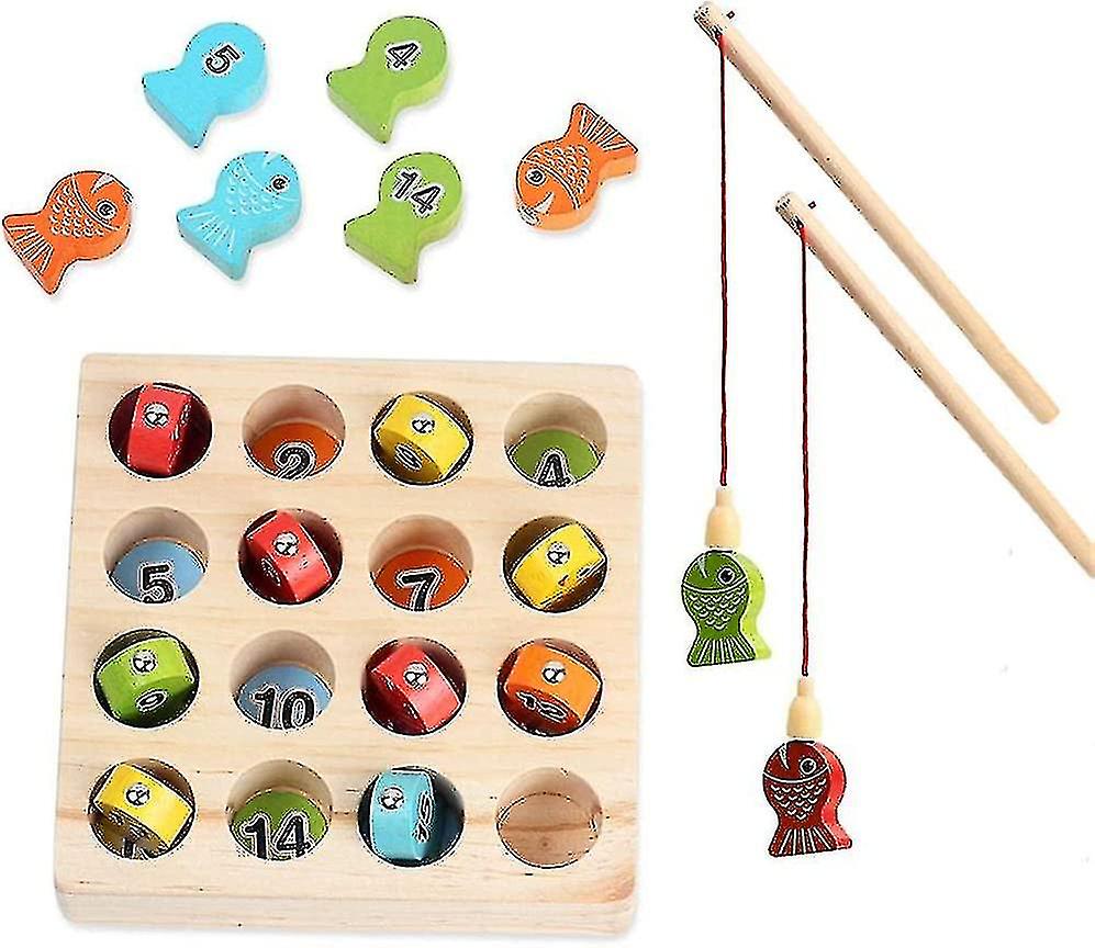 Wooden Fishing Game Toys For Acsergery Toddlerseducational Learning Fine Motor Skills Toys
