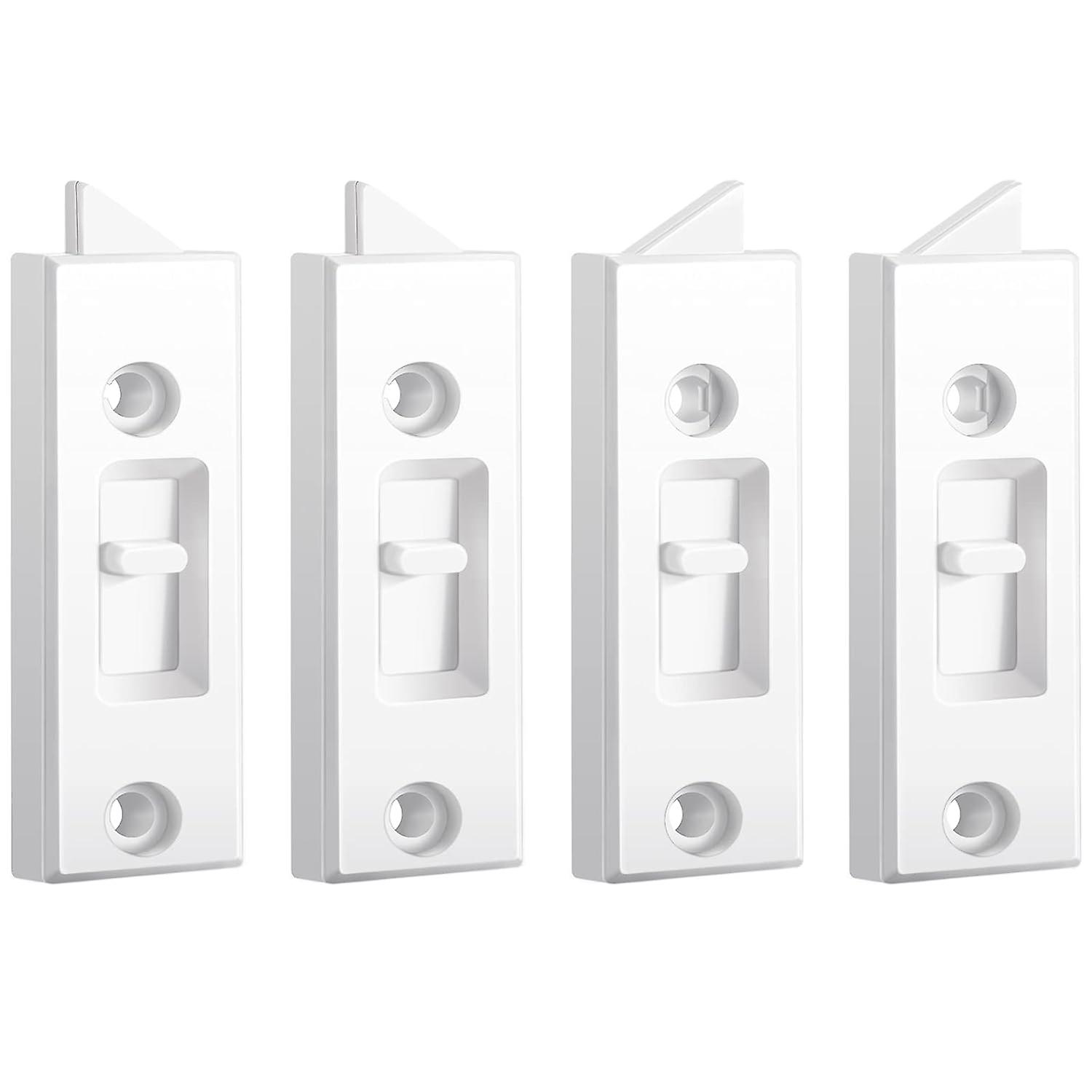 Window Latch Locks Window Parts and Hardware Window Tilt Latch Plastic Construction, Spring Loaded, 2 Inch Hole Center Spacing Sliding Lock Replaceme