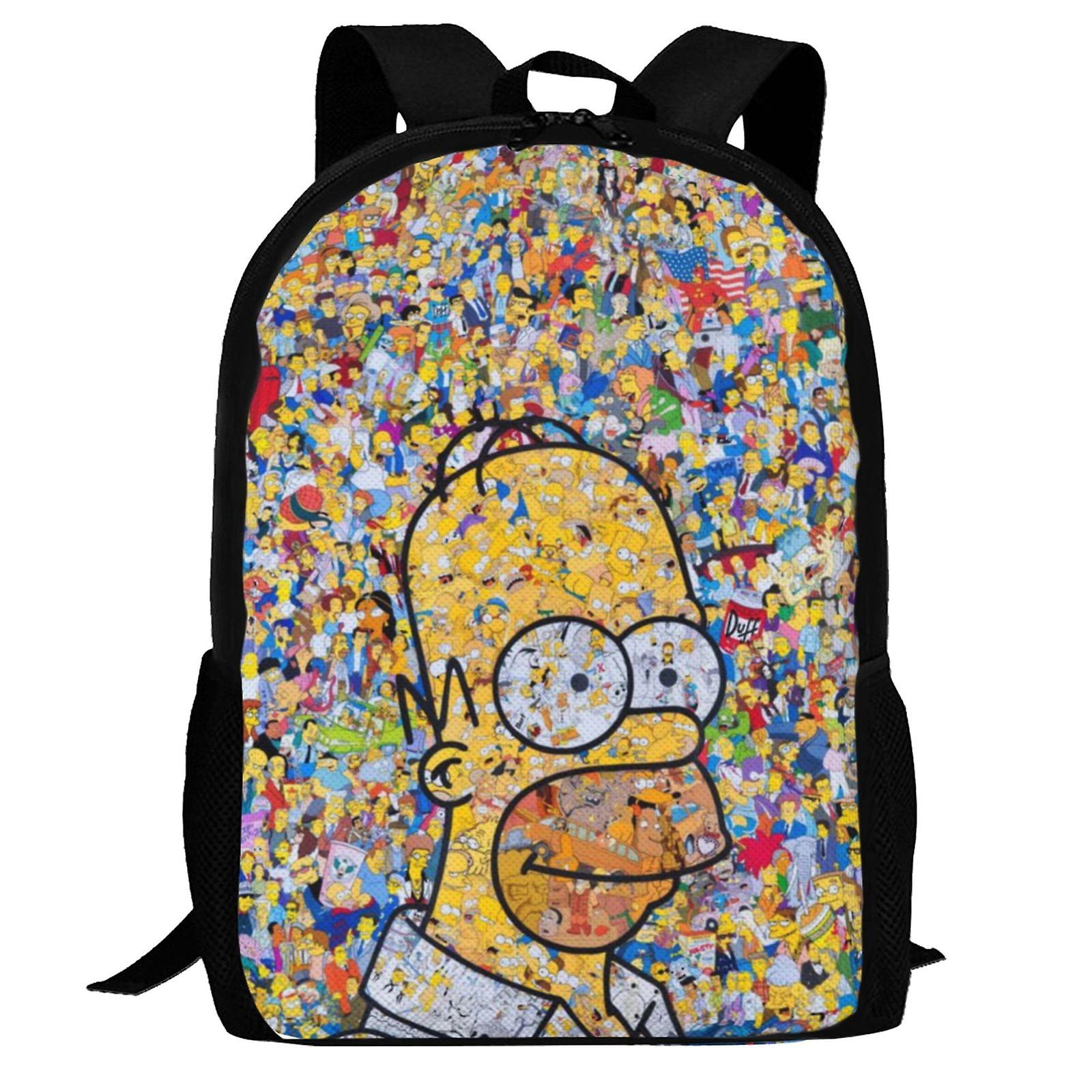 The Simpsons Backpack,Laptop Backpack Lightweight Casual DaypackMulti-Function Travel Backpack