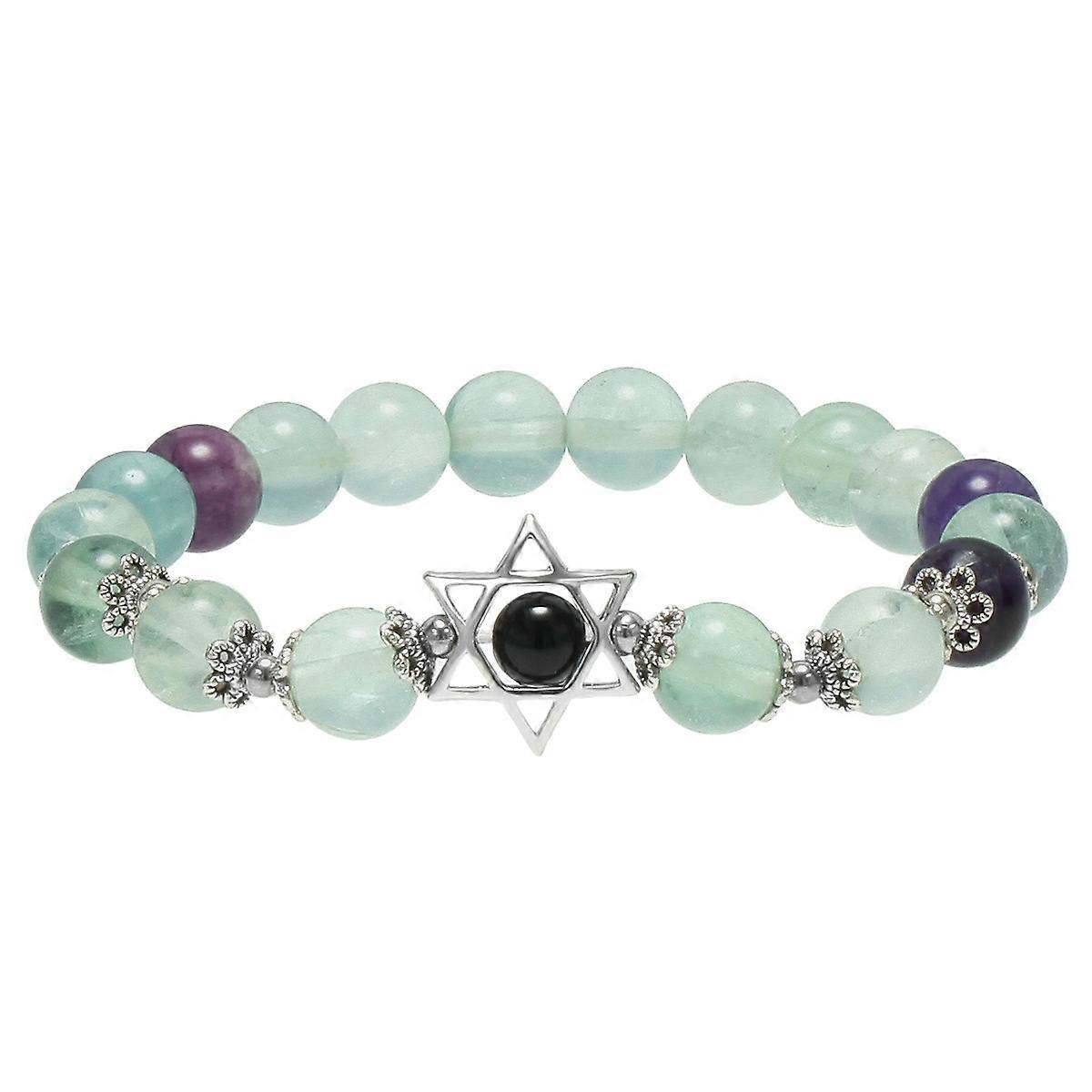 Bracelet-Colorful Fluorite-Vibrant Energy-Gemstone Sparkle
