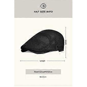 Beret Cap for Men Summer Mesh Breathable Drawstring Hat Newsboy