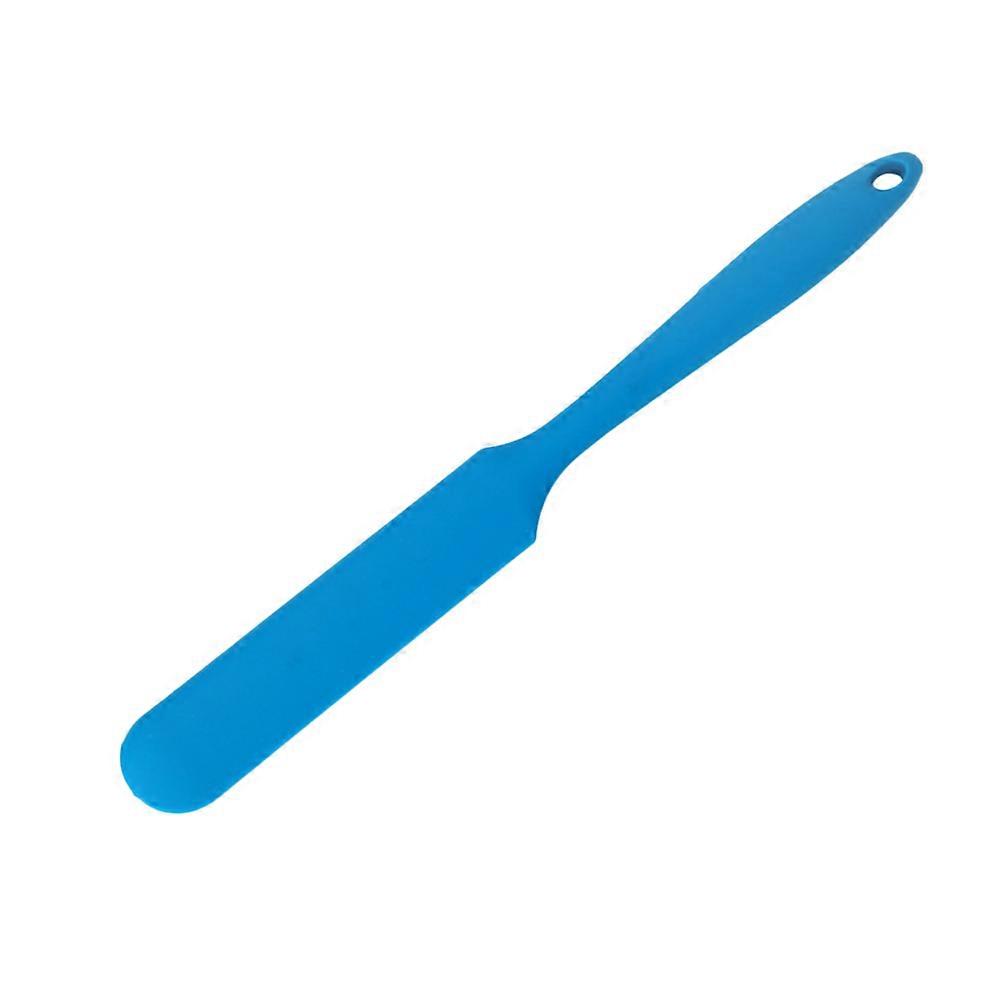 Integrated Food Grade Silicone Spatula Baking Cooking Mixing Scraper Butter New Cutter Scraper Butter Scraper Cake Decoration (Blue)
