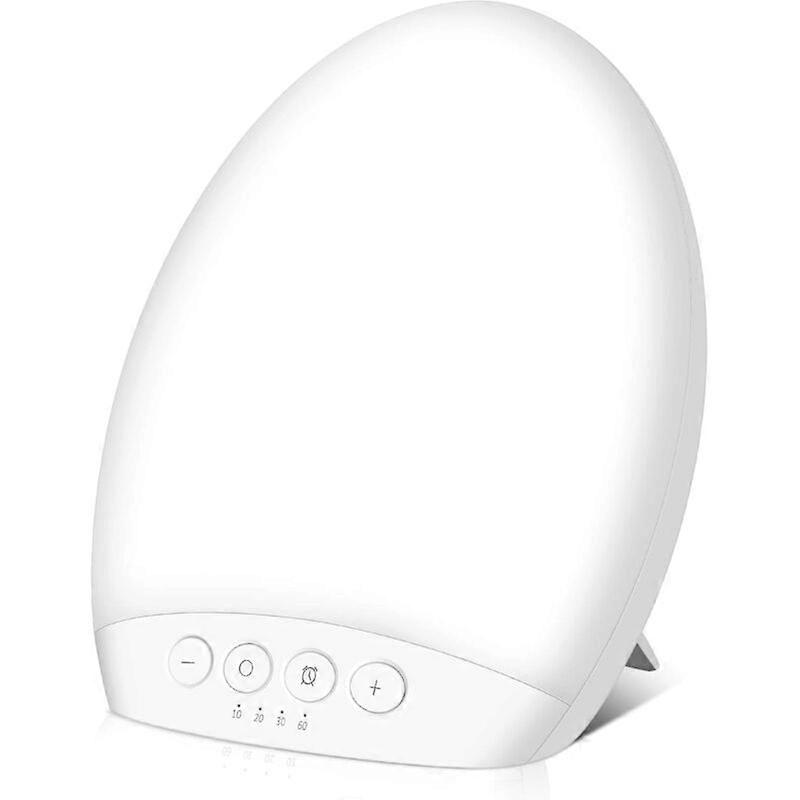 10000 lux daylight lamp, light therapy lamp with 4 timers with memory function against depression, 3 light colors adjustable shower light intensity, d