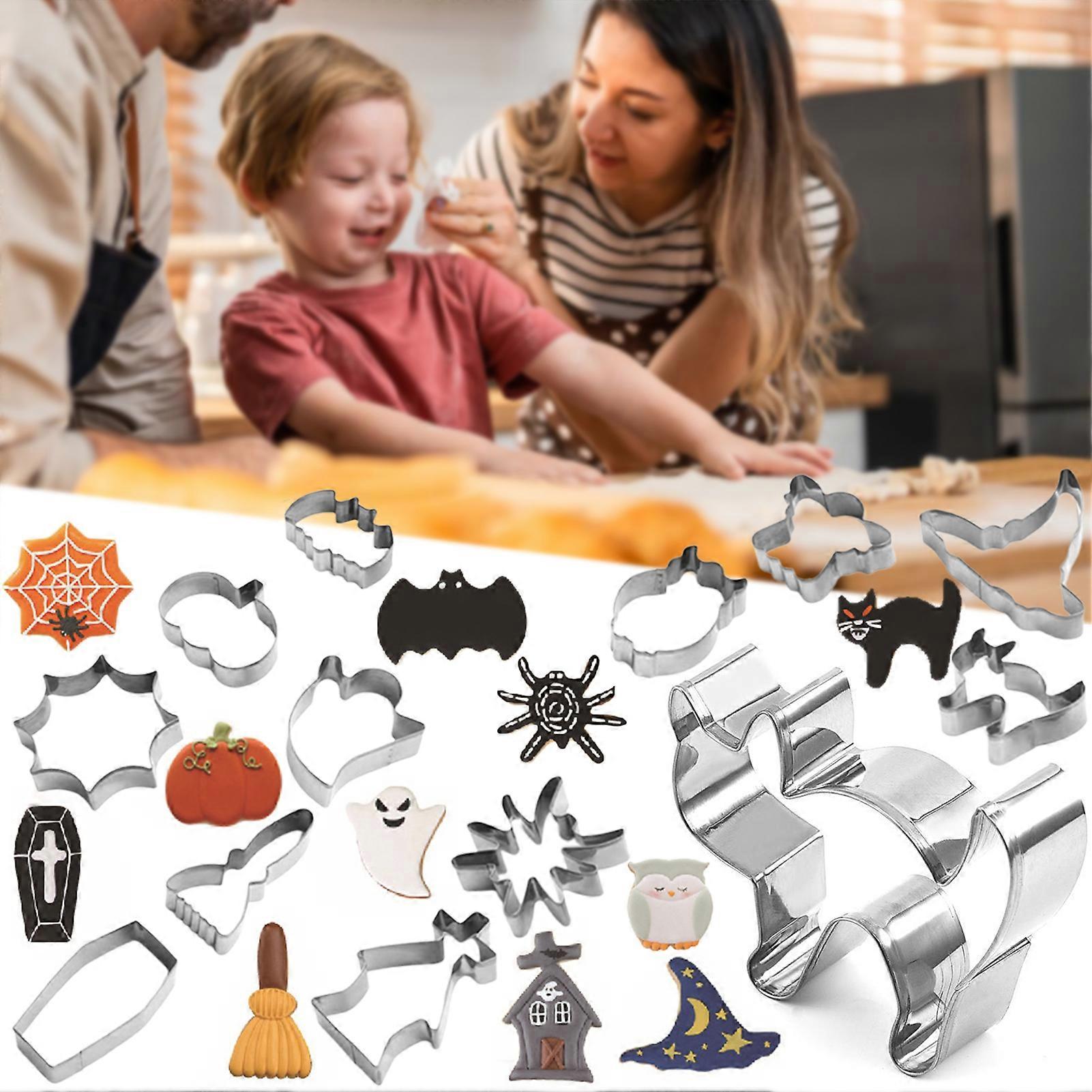 3D Cute Shaped Biscuits Stencils Non BPA 3D Mini Fondant-Cookie Template Cooking Tool
