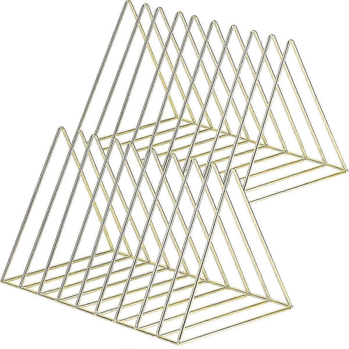 Triangle File Holder, Modern Desk Organizer, 2 Pcs Magazine File Holder, Desktop File Sorter