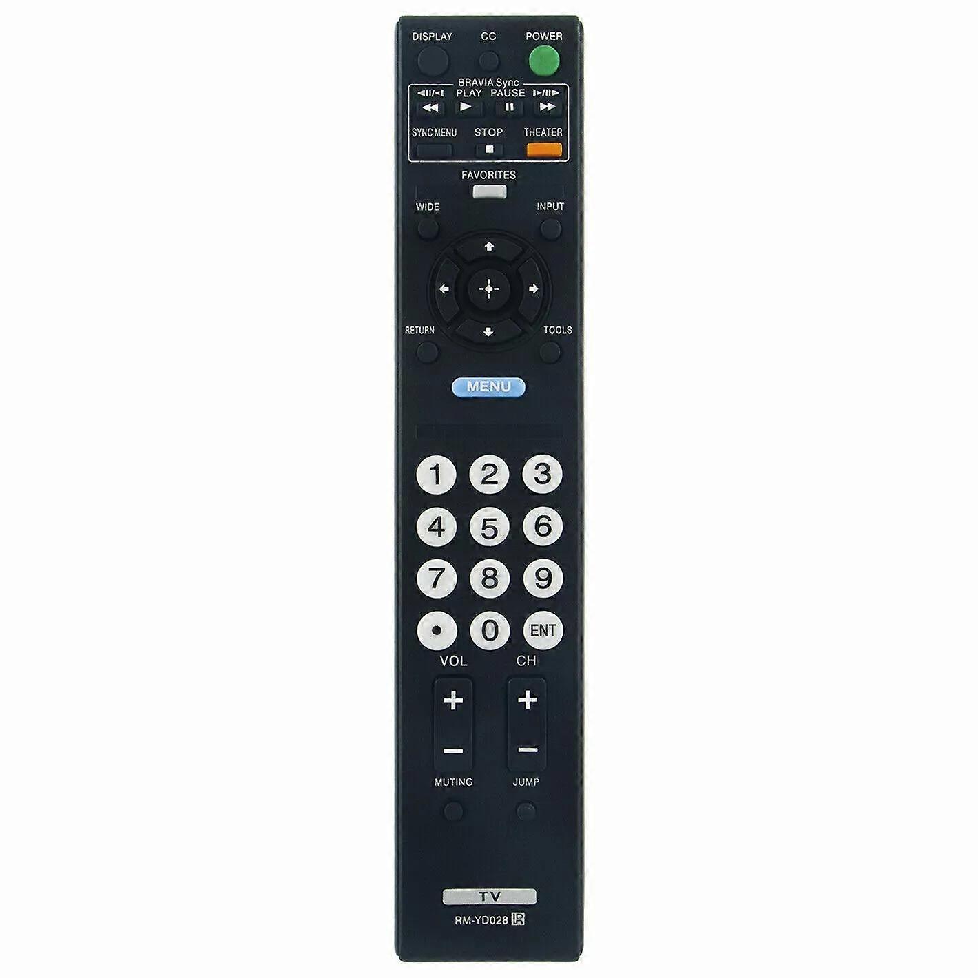 New RM-YD028 For SONY LCD TV Remote Control KDL-52S5100 KDL-46VE5 KDL-46VL150
