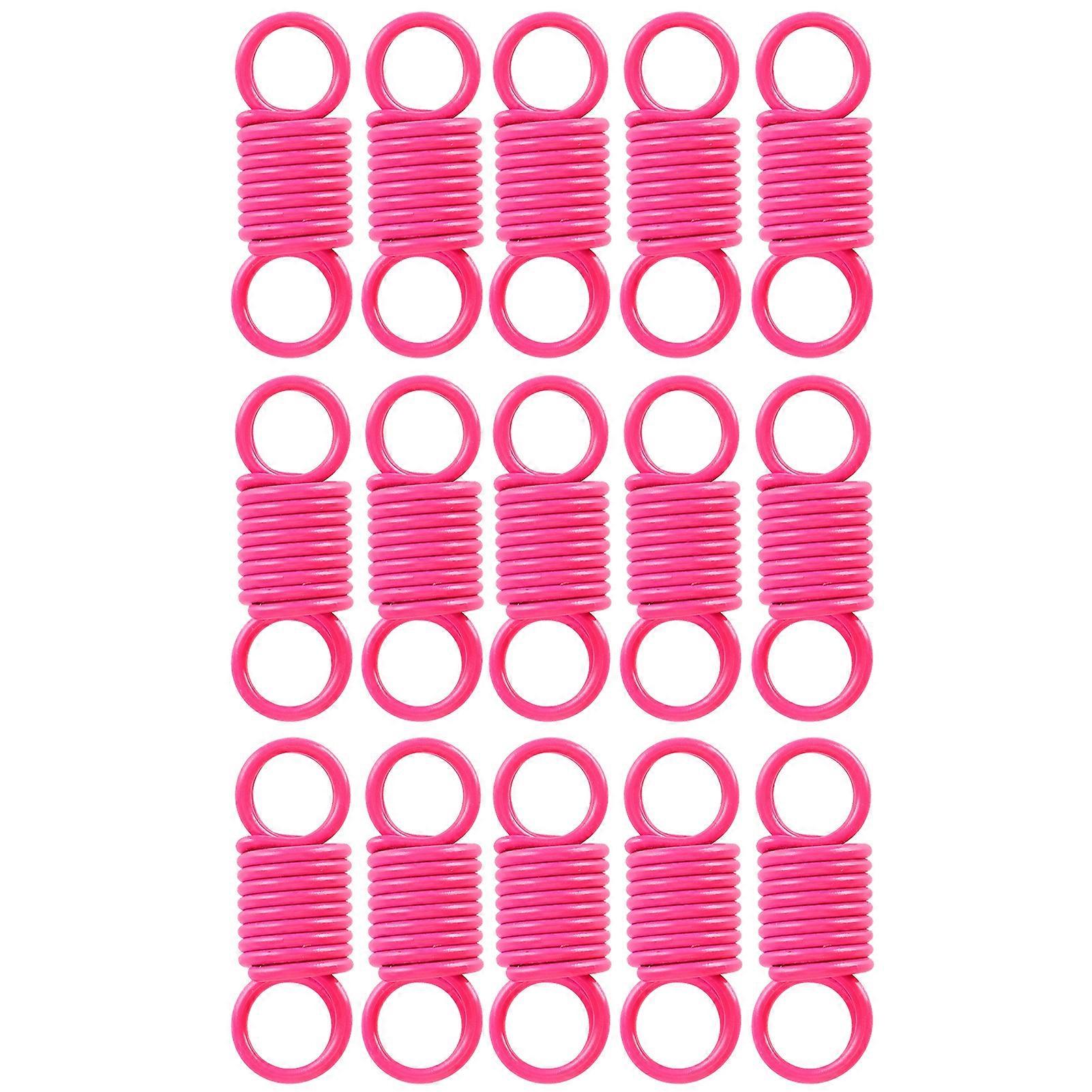 15Pcs Extension Spring Colorful Compression Small Tension Springs for Bag Strap Adapter