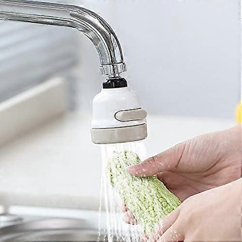 360 Degree Movable Kitchen Faucet Head- Aerator Bubbler -Water Saving -Bath Nozzle Filter Tip- 3 Modes Adjustable Shower Head Filter Sprayer compatibl